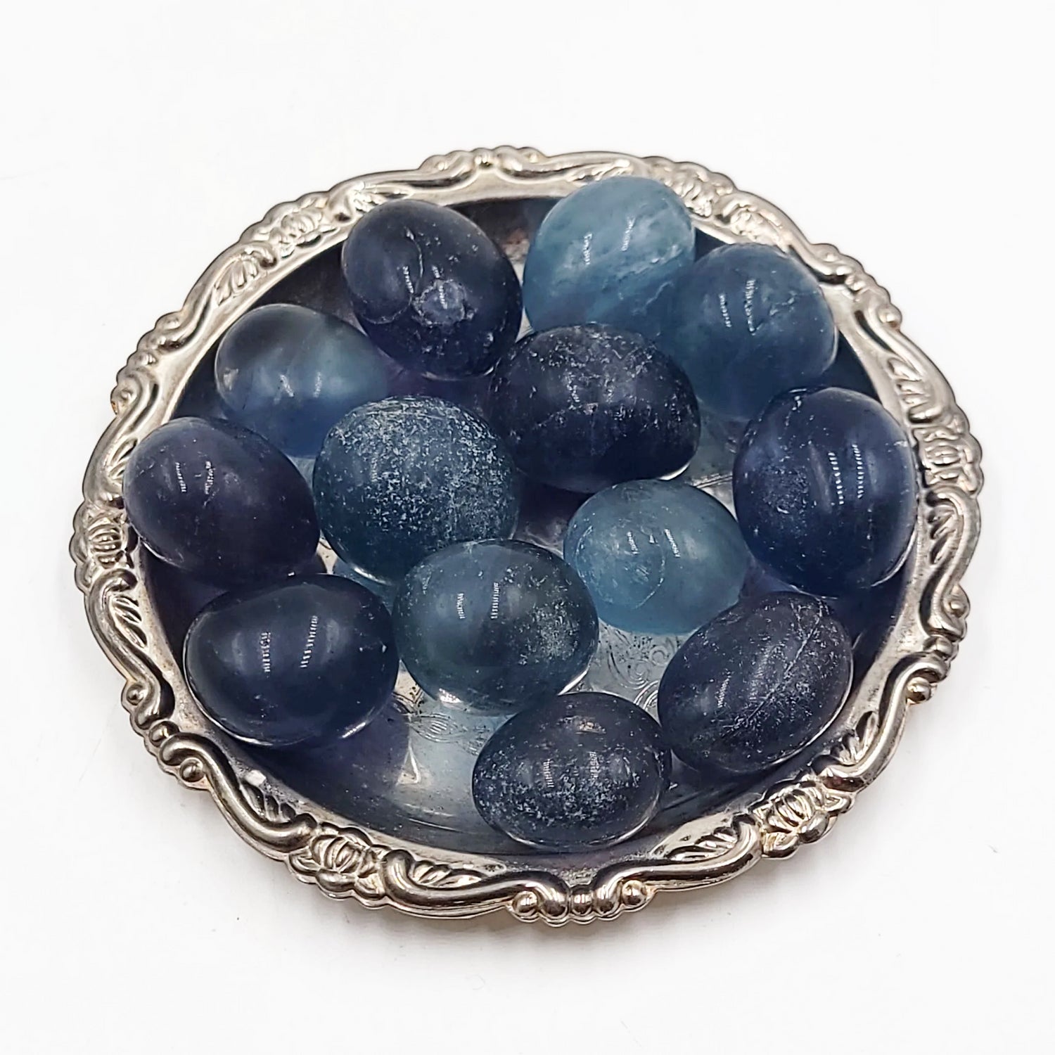 Blue Fluorite Tumbled Stone - Elevated Metaphysical