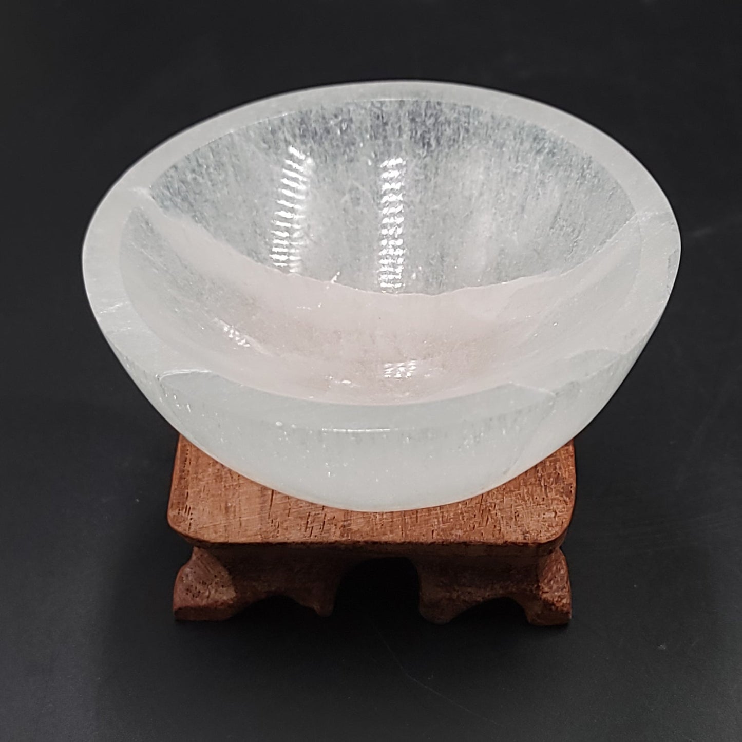 Selenite Bowl Round 3" 8cm Cleansing Charging Tray