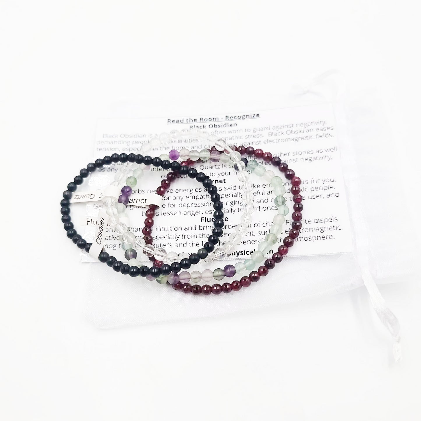 Read the Room - Recognize Bracelet Set 4mm Bead Bracelets