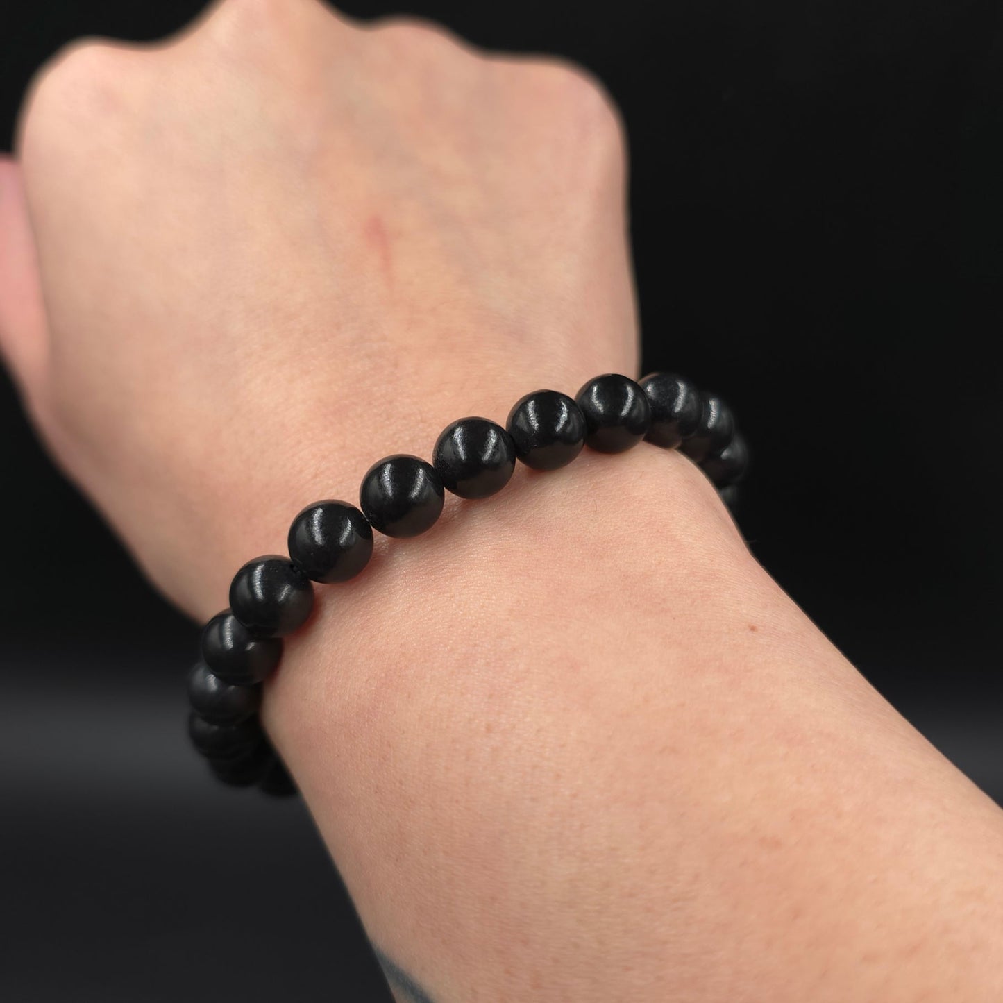 Shungite 8mm Bead Bracelet - Elevated Metaphysical