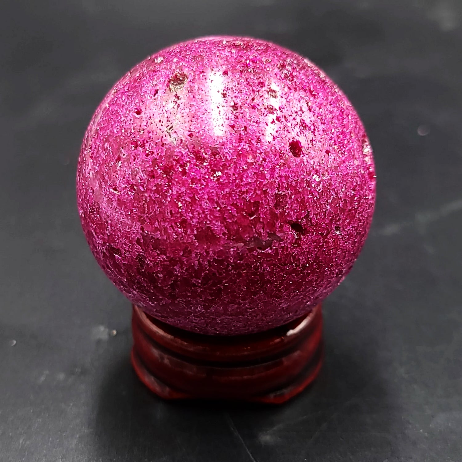 Ruby Sphere 44mm 1.75" 156g 5.5oz - Elevated Metaphysical