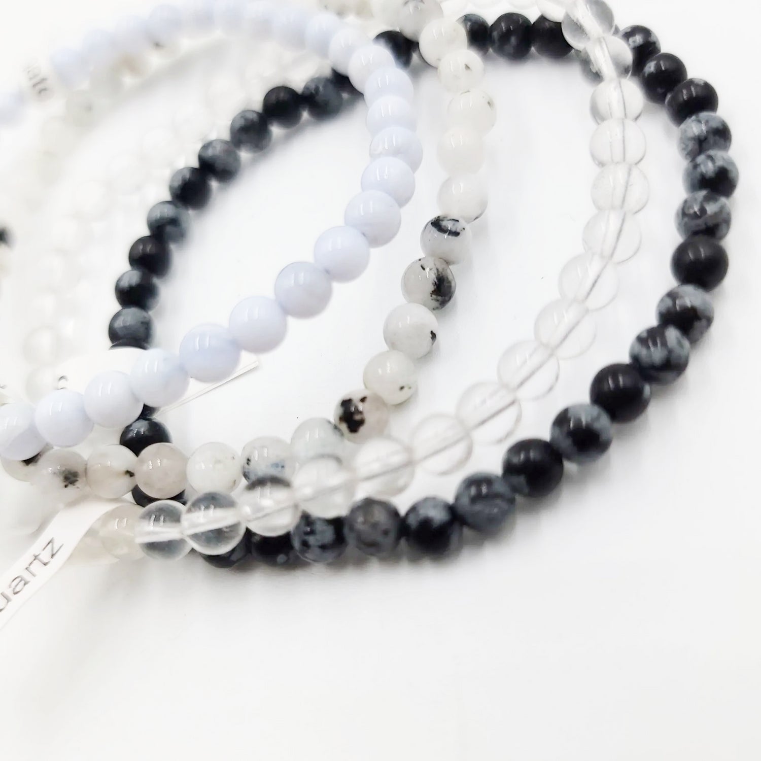 Stay Elevated - Intuition Bracelet Set 4mm Bead Bracelets - Elevated Metaphysical