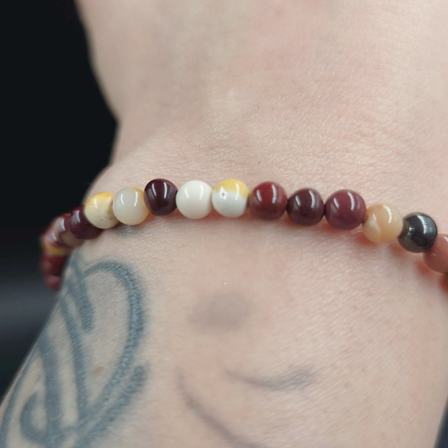 Mookaite Bead Bracelet 4mm