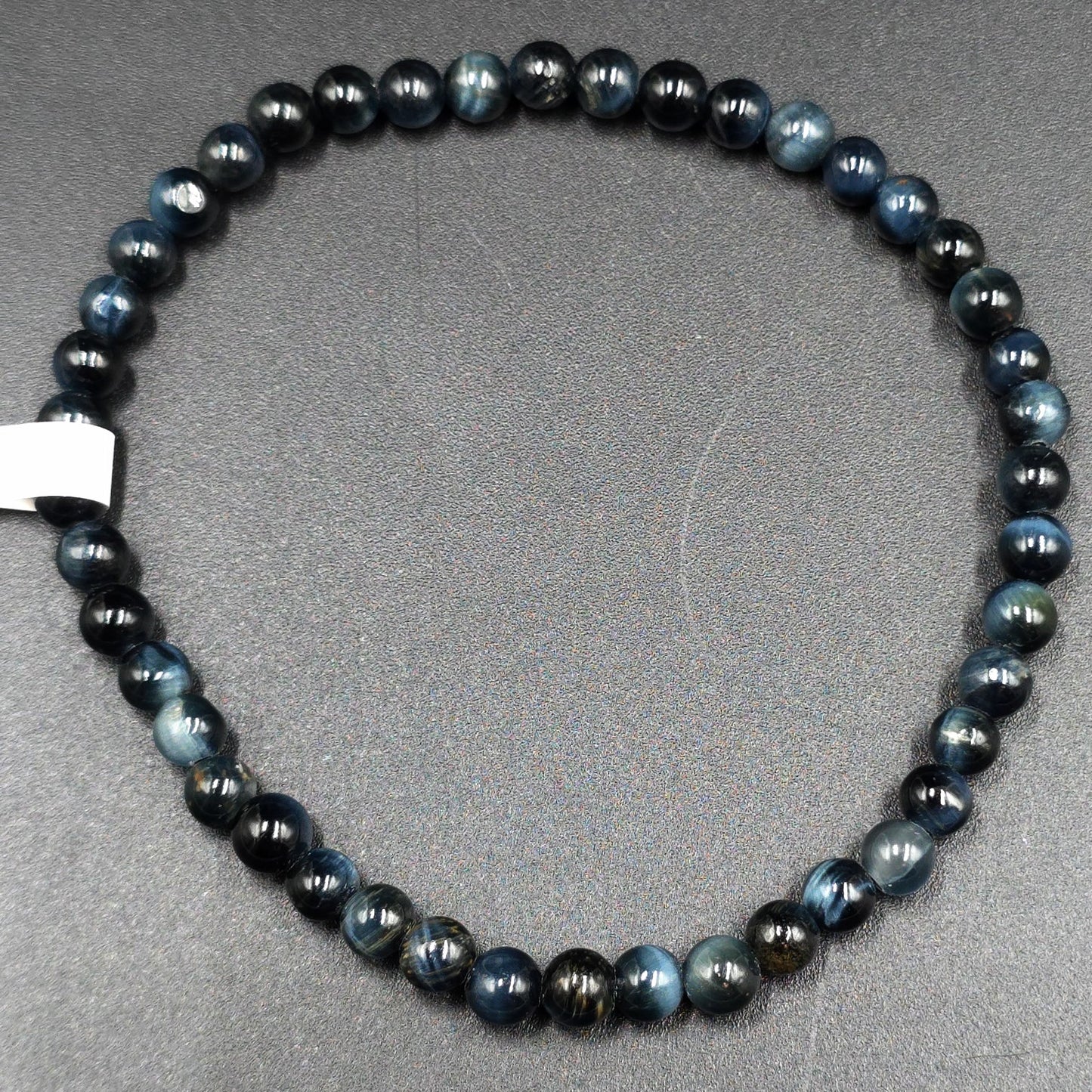 Blue Tiger Eye Bead Bracelet 4mm - Elevated Metaphysical