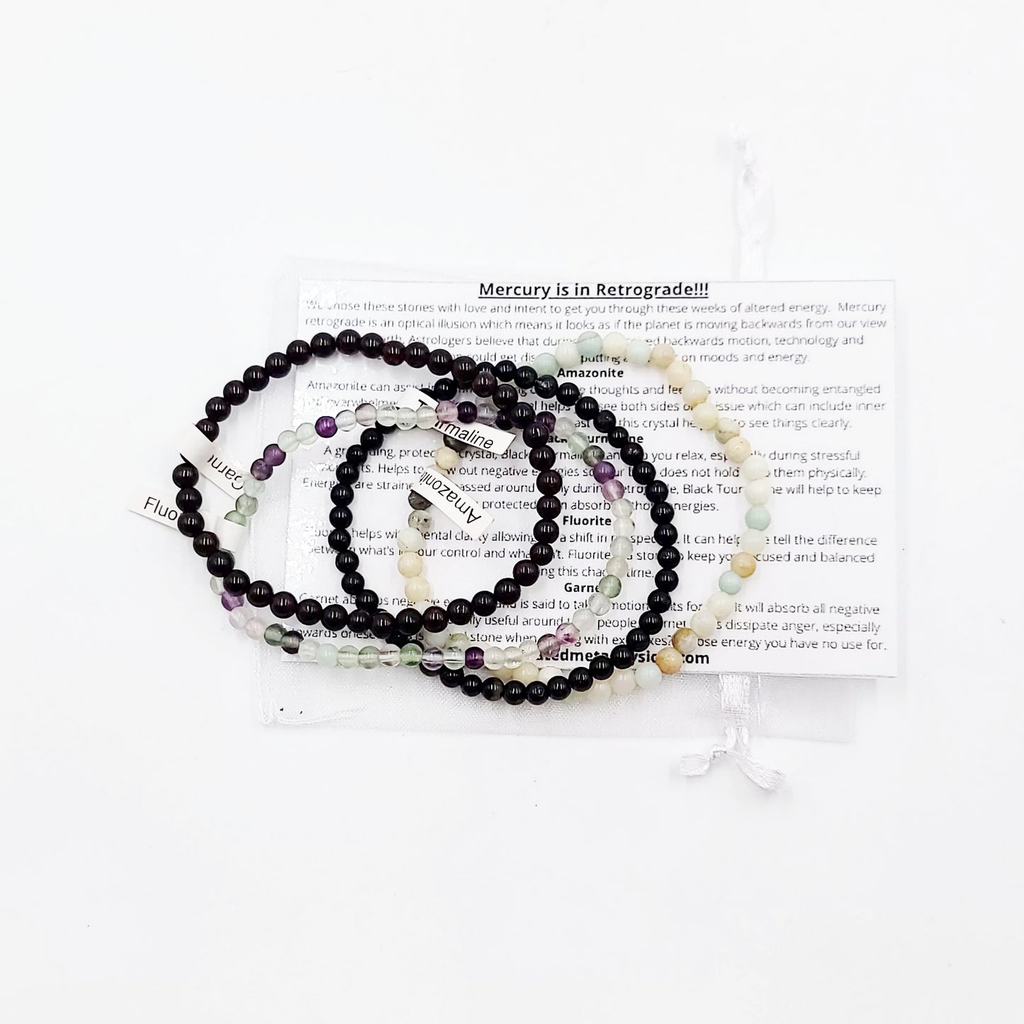 Mercury is in Retrograde!!! Bracelet Set 4mm Bead Bracelets - Elevated Metaphysical