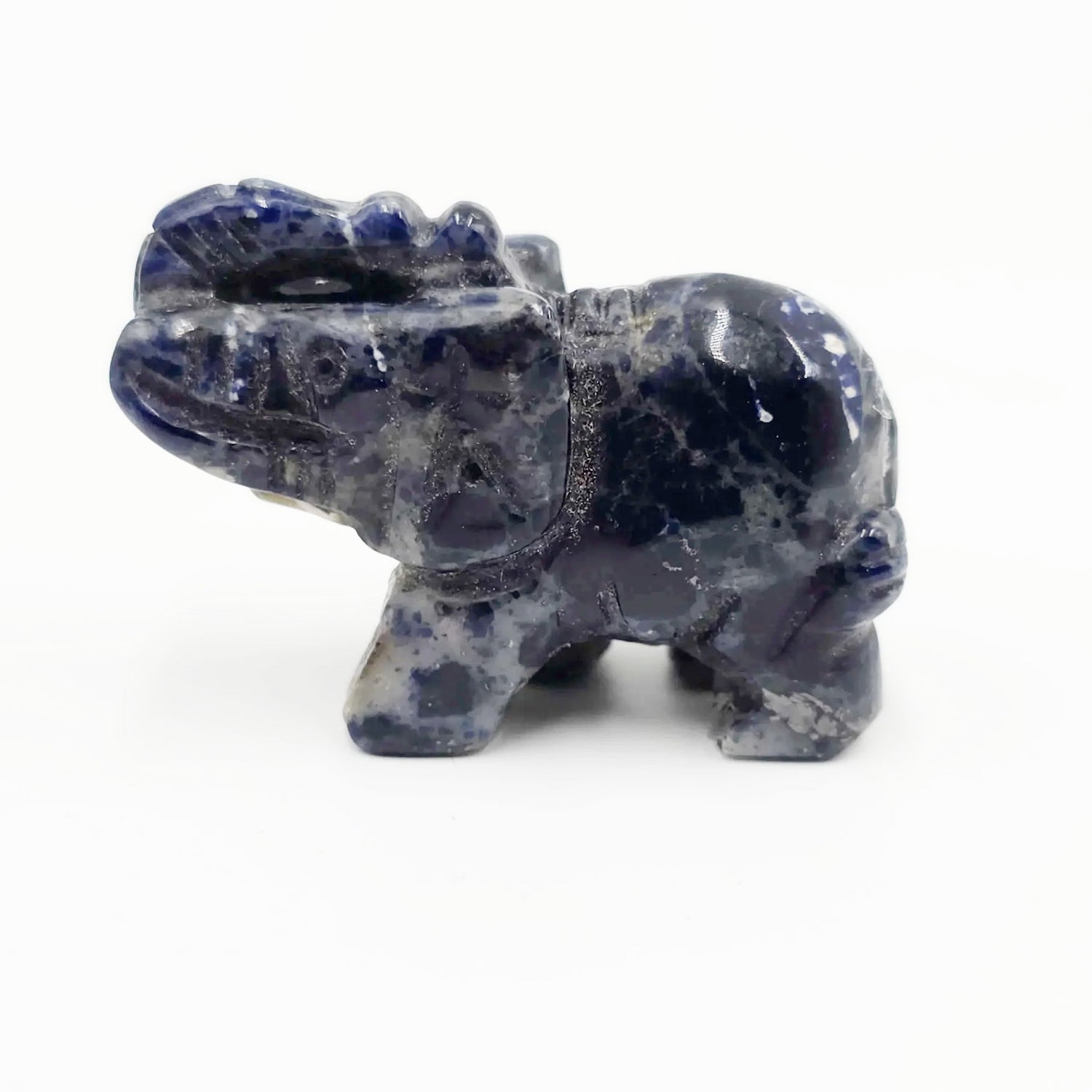 Sodalite Elephant Figurine 2" 50mm - Elevated Metaphysical