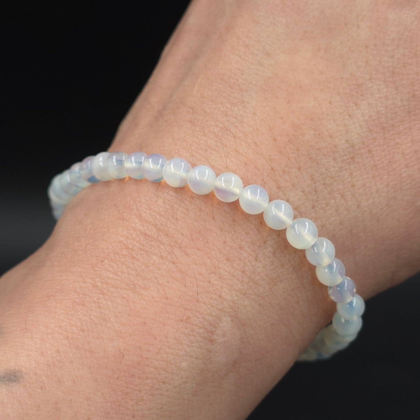 Opalite Bead Bracelet 4mm - Elevated Metaphysical