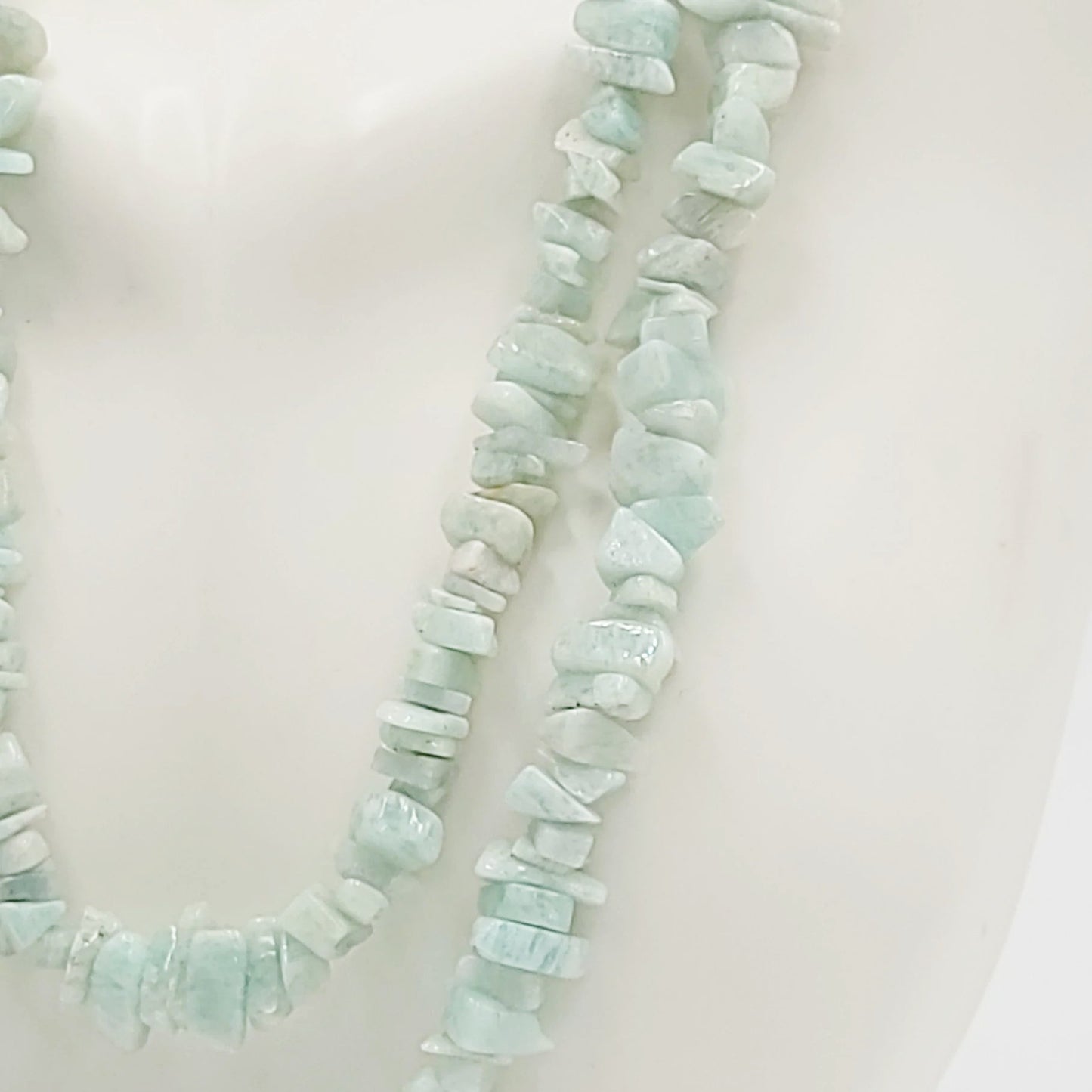 Amazonite Chip Necklace 32" - Elevated Metaphysical