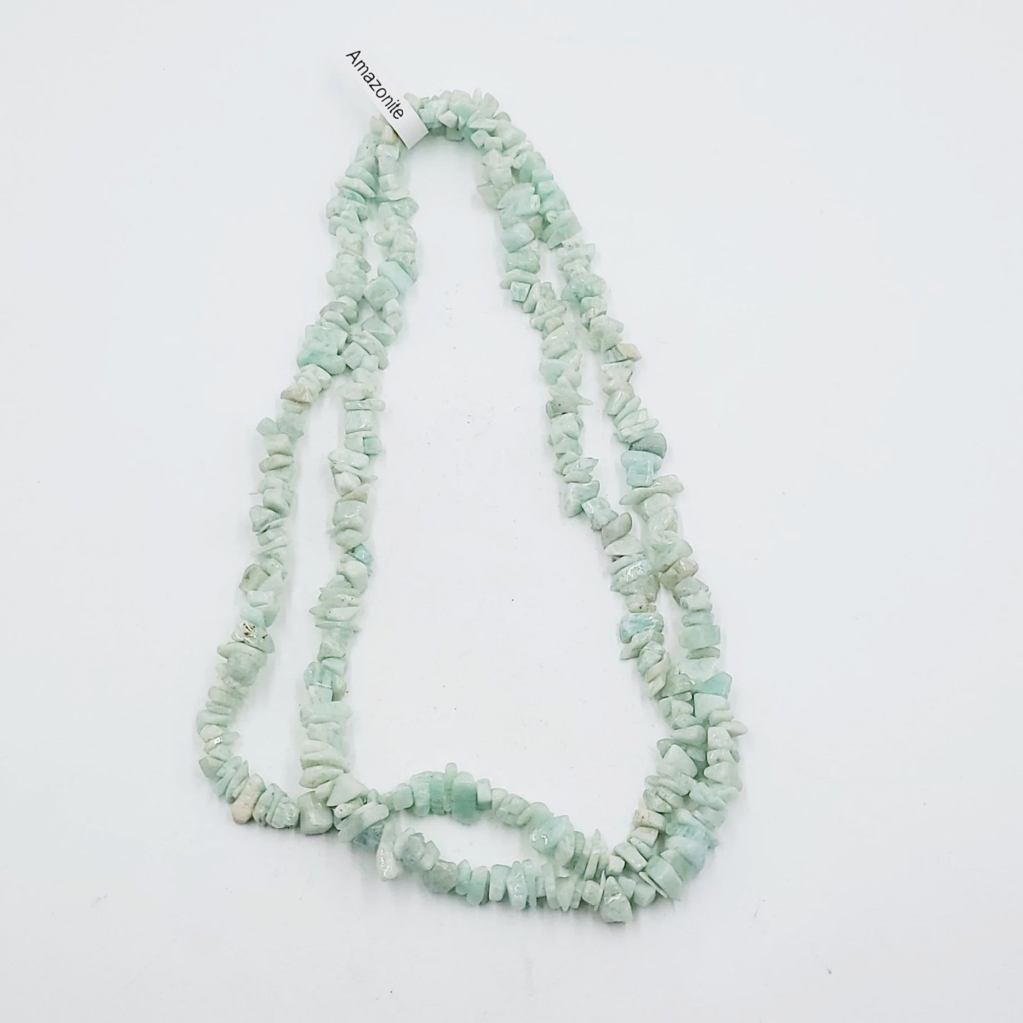 Amazonite Chip Necklace 32" - Elevated Metaphysical