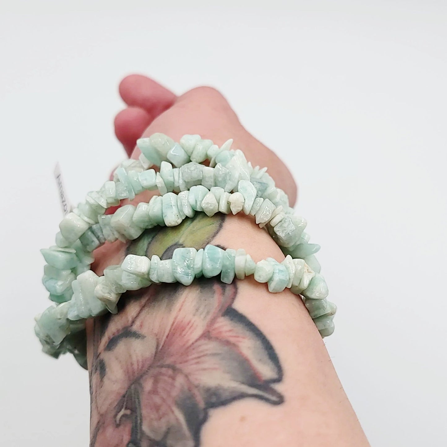 Amazonite Chip Necklace 32" - Elevated Metaphysical