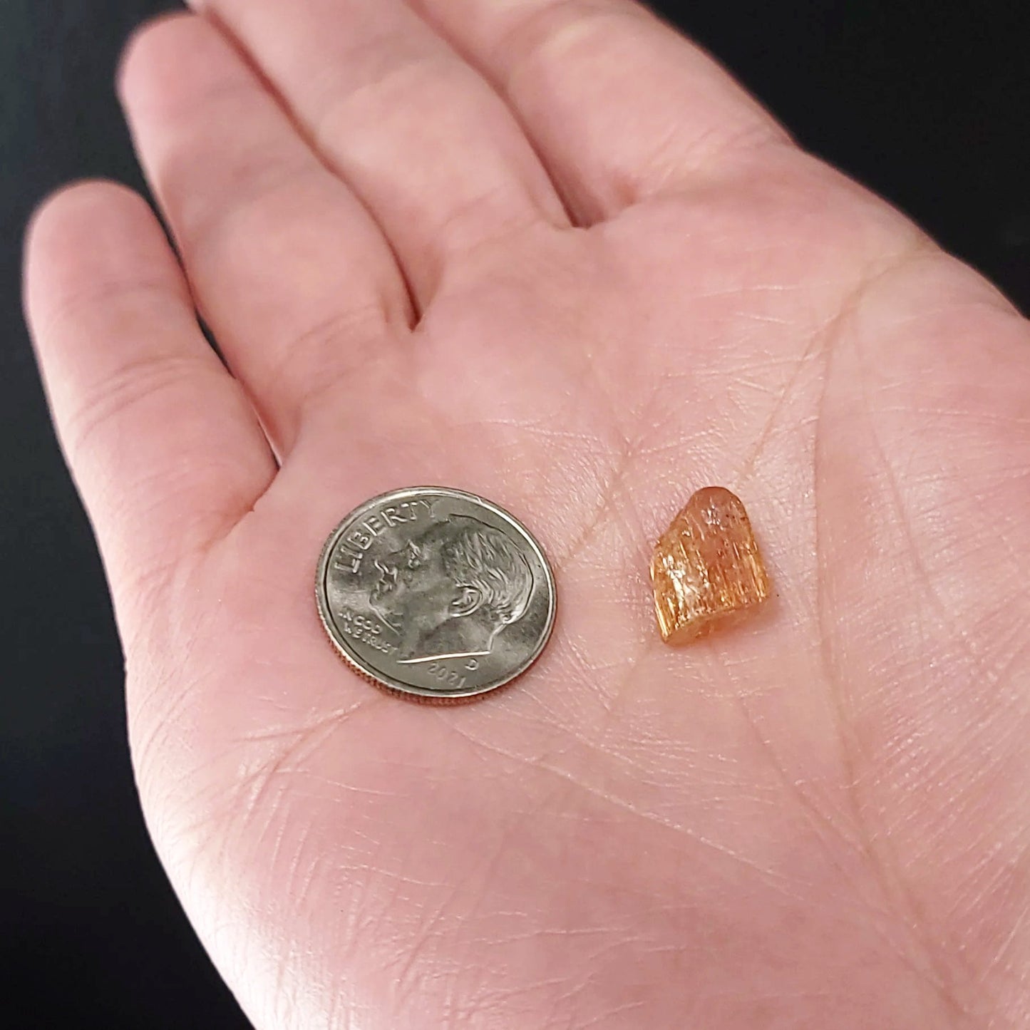 Golden Topaz Imperial Topaz Rough Gemstone 1.0g - Elevated Metaphysical