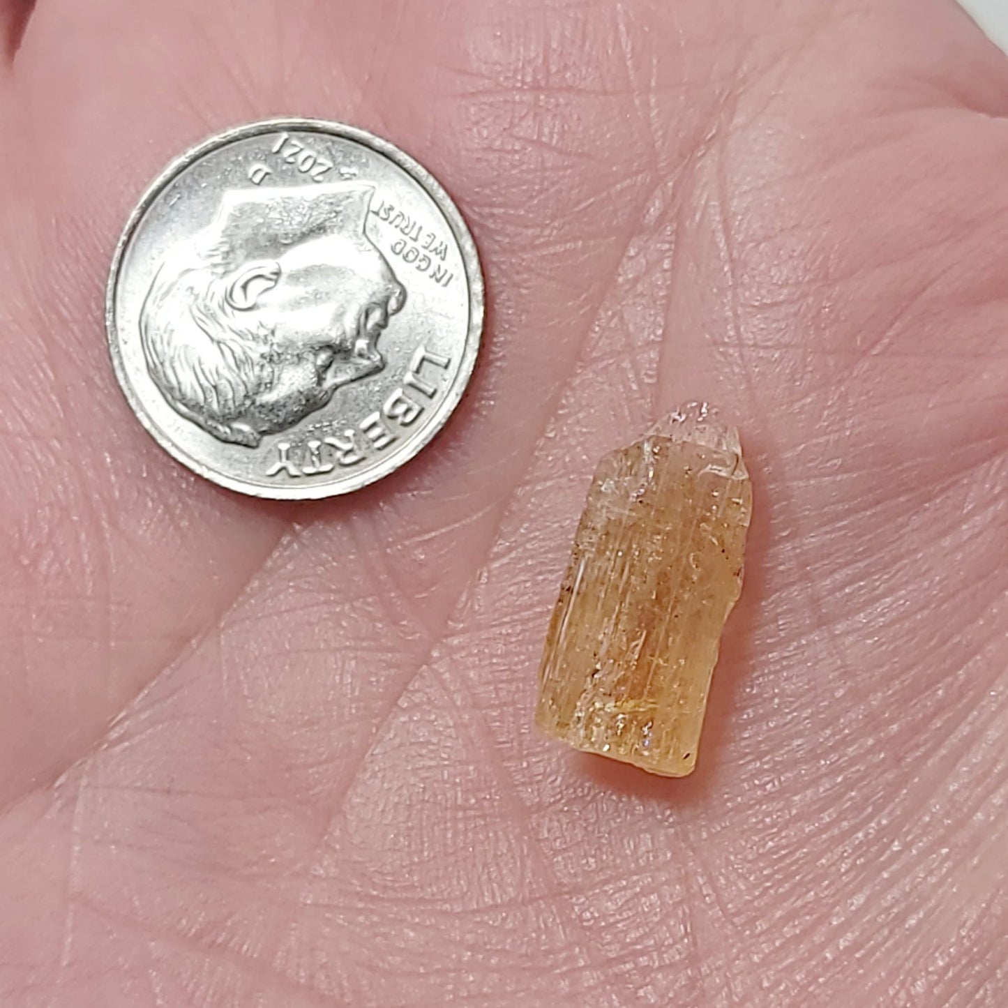 Golden Topaz Imperial Topaz Rough Gemstone 1.5g - Elevated Metaphysical