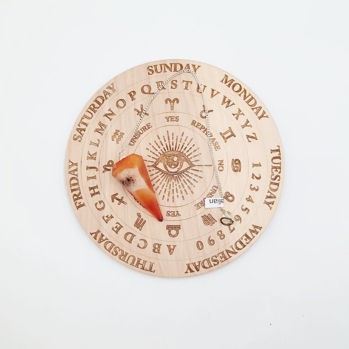 Carnelian Pendulum Faceted Polished - Elevated Metaphysical