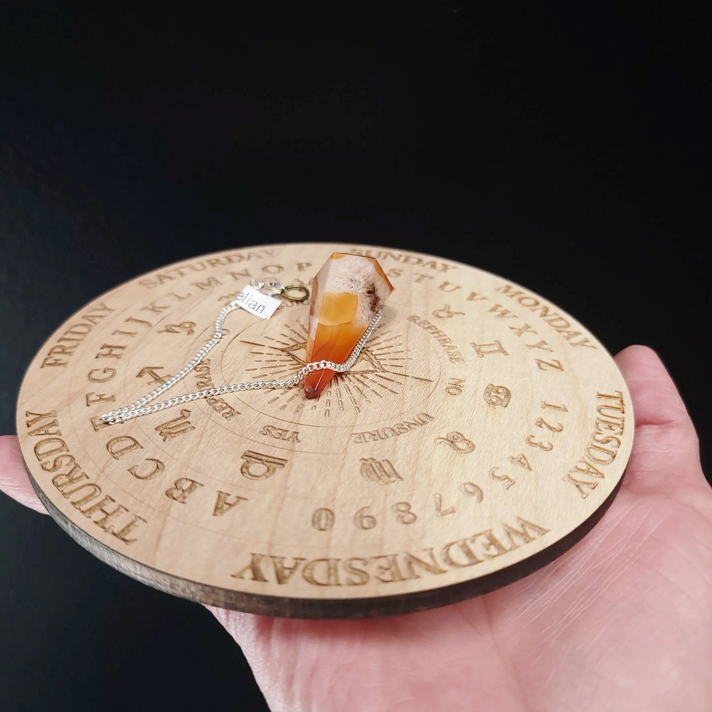 Carnelian Pendulum Faceted Polished - Elevated Metaphysical