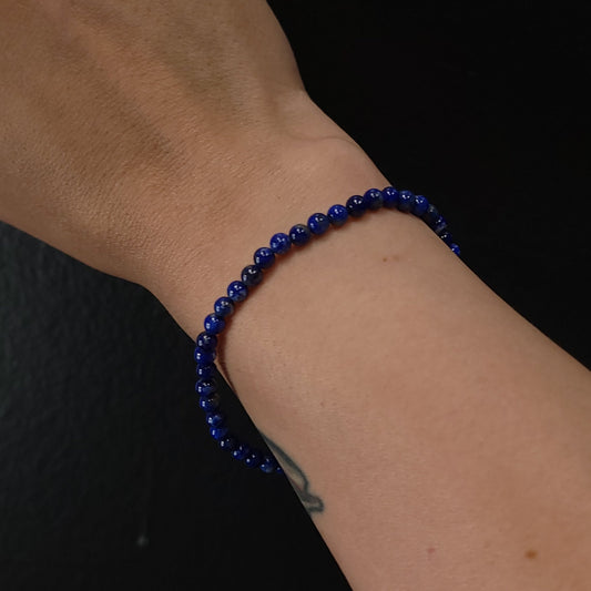 Lapis Lazuli Bead Bracelet 4mm