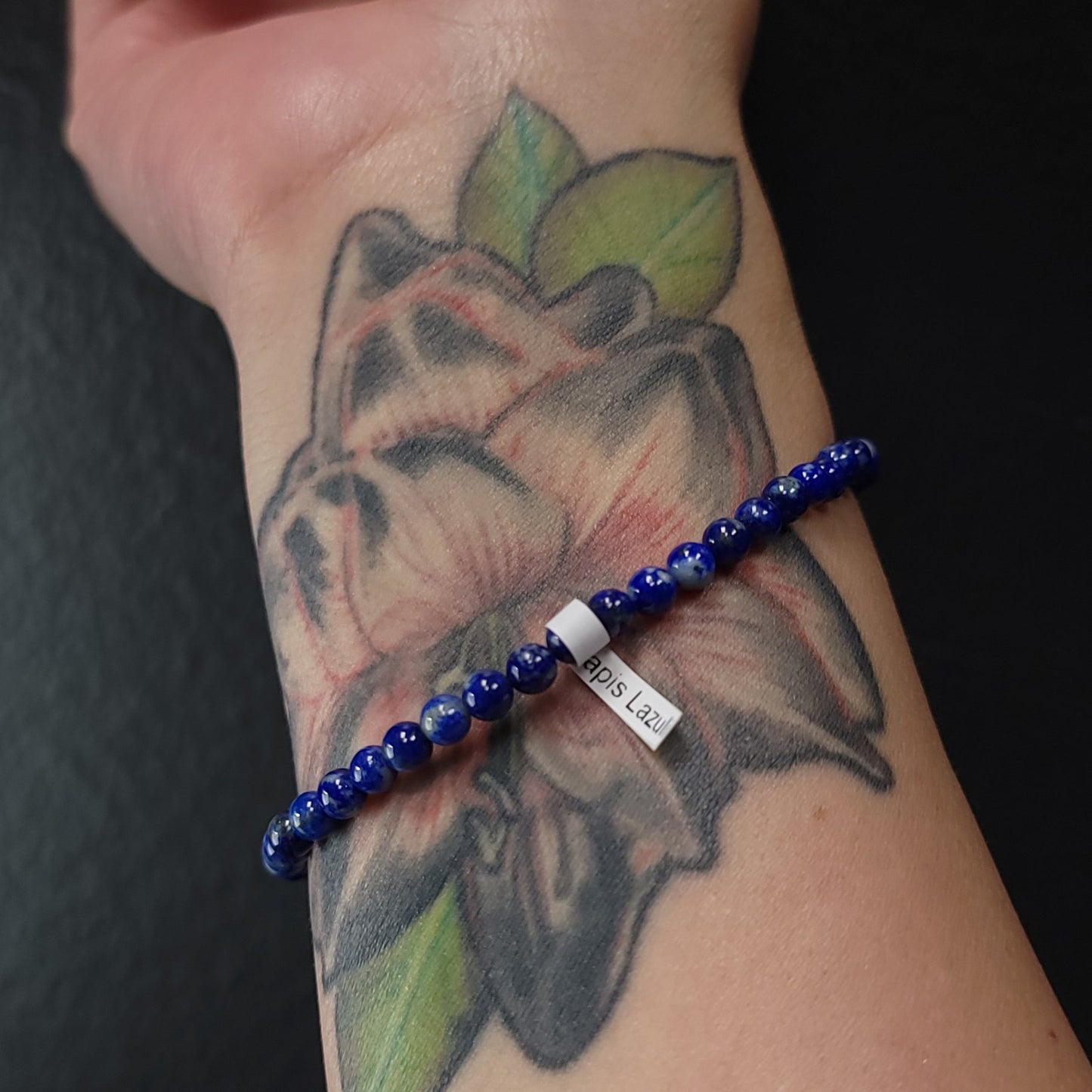Lapis Lazuli Bead Bracelet 4mm