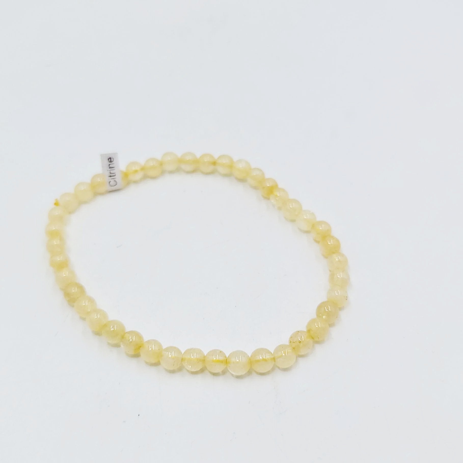 Citrine Bracelet 4mm Bead Bracelet - Elevated Metaphysical