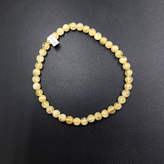 Citrine Bracelet 4mm Bead Bracelet - Elevated Metaphysical