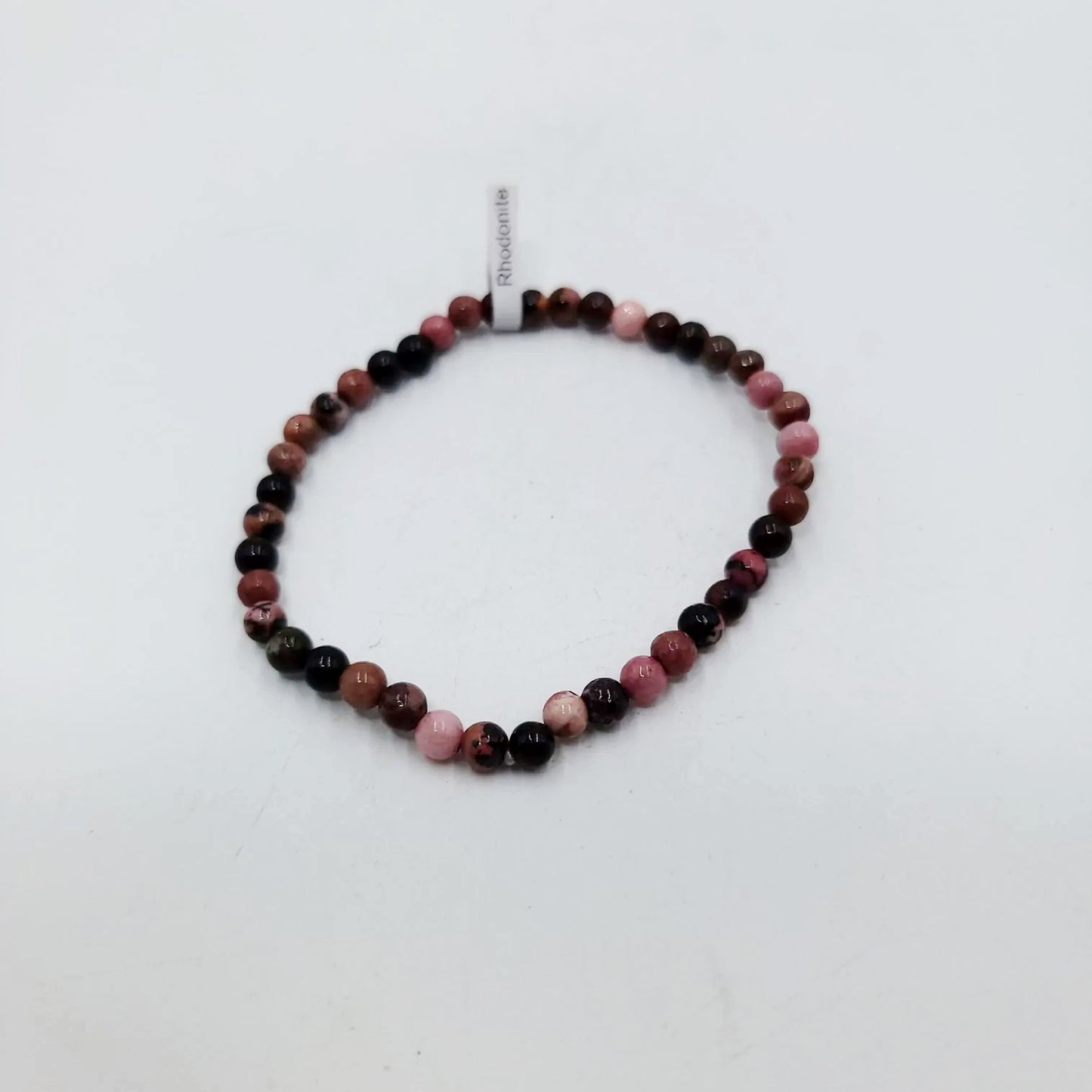 Rhodonite Bracelet 4mm Bead Bracelet