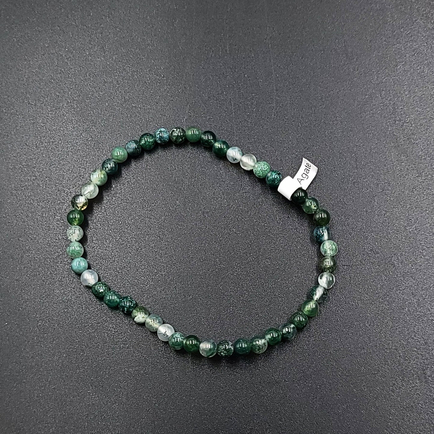 Moss Agate Bracelet 4mm Bead Bracelet - Elevated Metaphysical