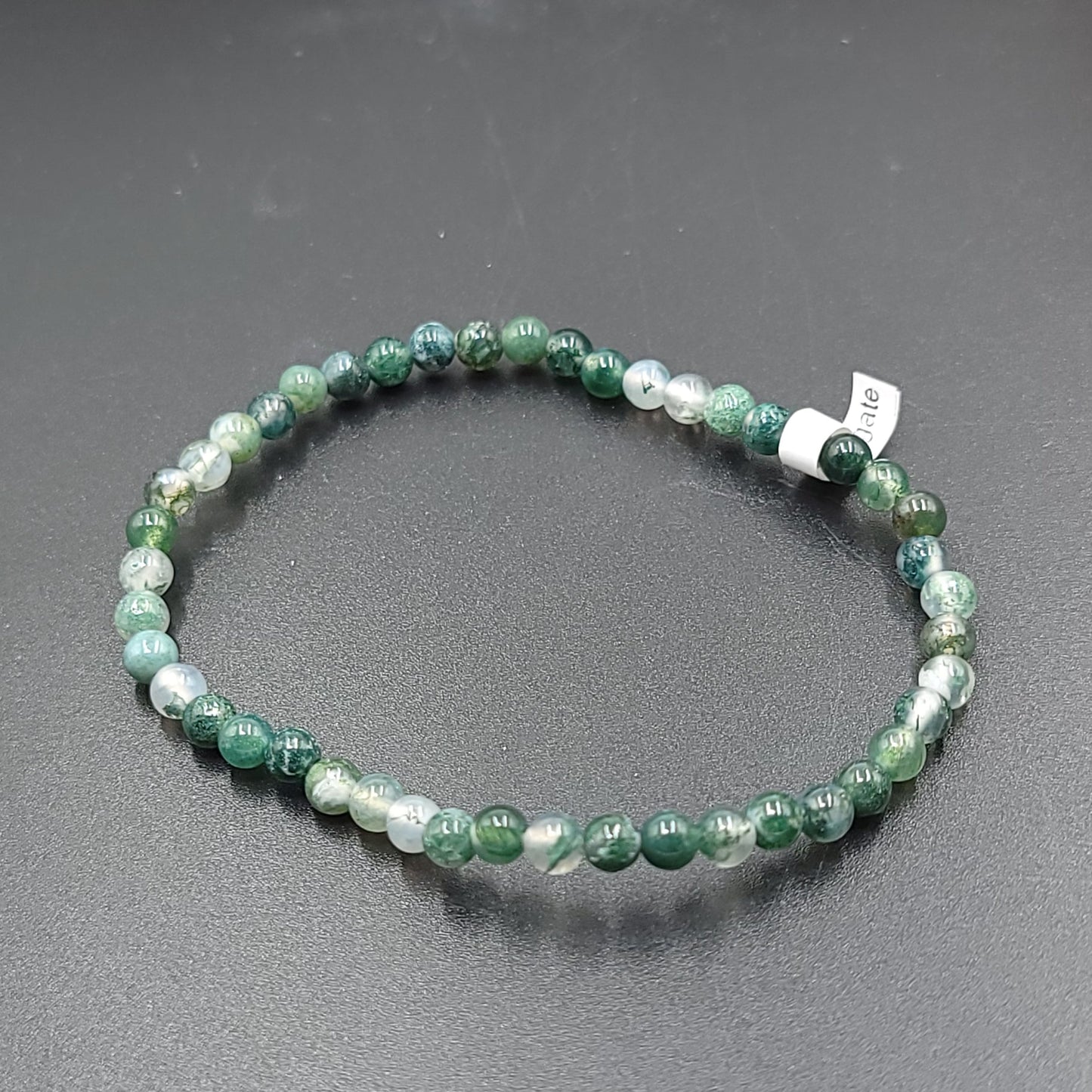 Moss Agate Bracelet 4mm Bead Bracelet - Elevated Metaphysical