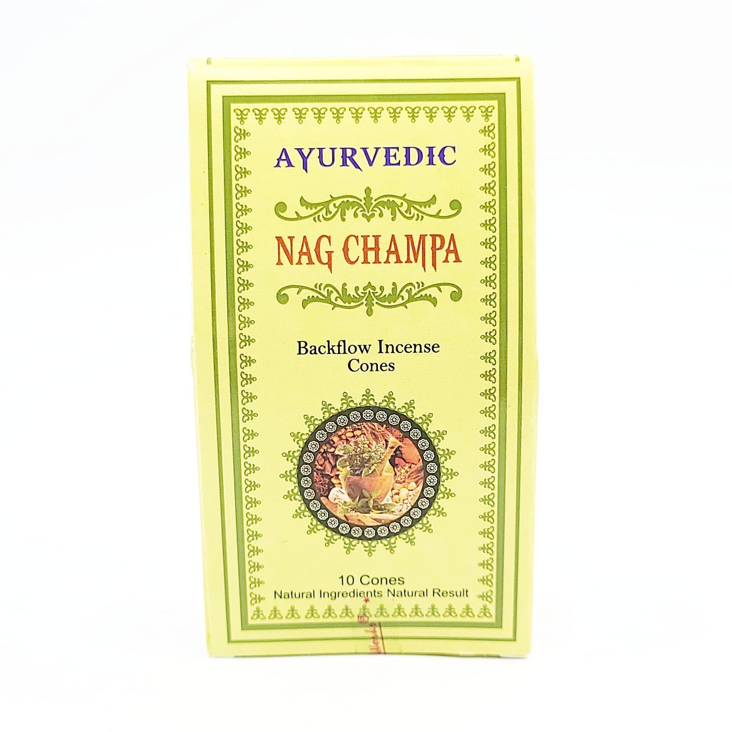 Ayurvedic Nag Champa Backflow Incense Cones 10 Pack - Elevated Metaphysical