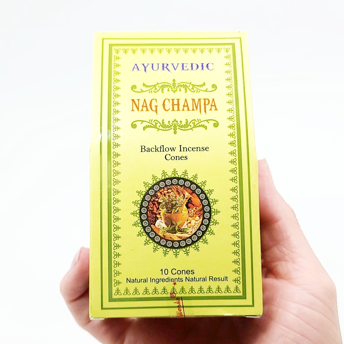 Ayurvedic Nag Champa Backflow Incense Cones 10 Pack - Elevated Metaphysical