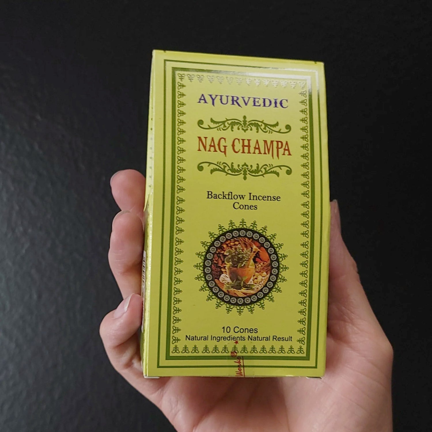 Ayurvedic Nag Champa Backflow Incense Cones 10 Pack - Elevated Metaphysical