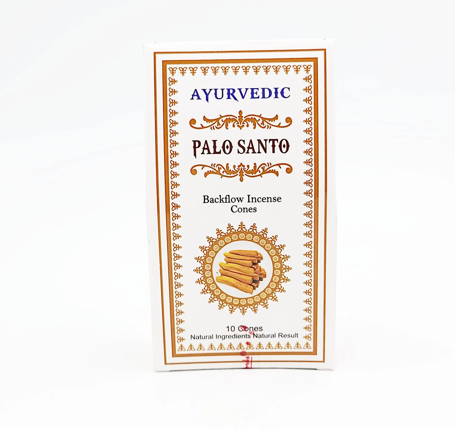 Ayurvedic Palo Santo Backflow Incense Cones 10 Pack