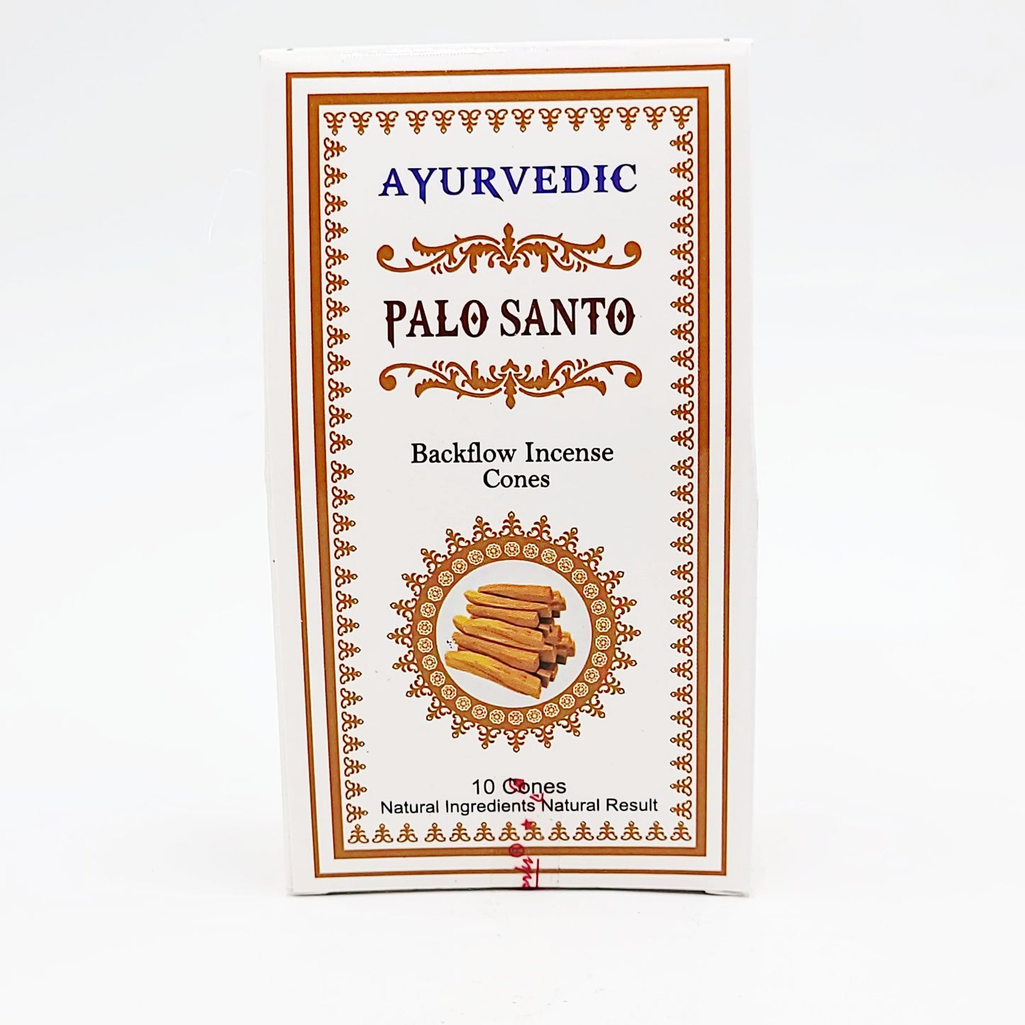 Ayurvedic Palo Santo Backflow Incense Cones 10 Pack