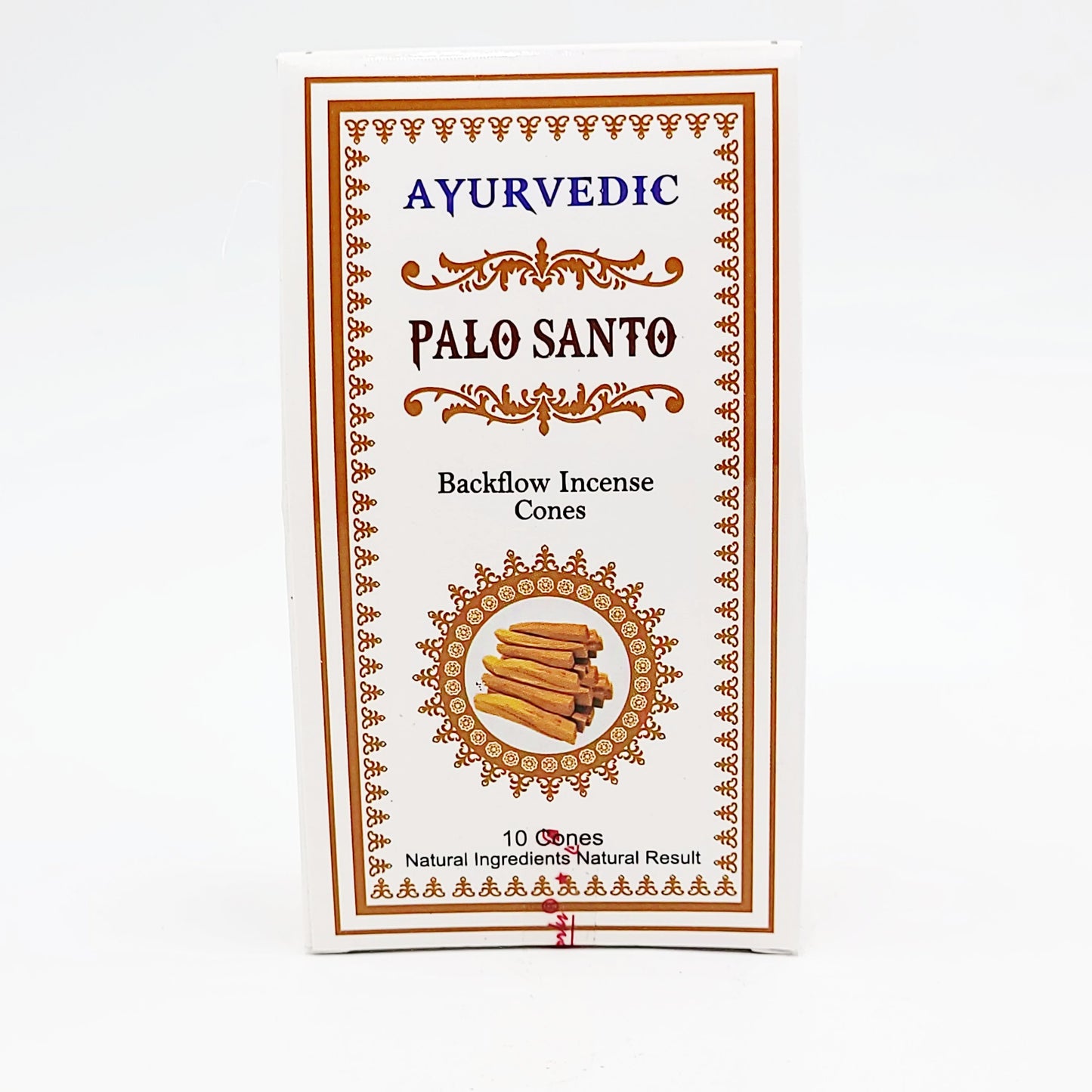 Ayurvedic Palo Santo Backflow Incense Cones 10 Pack