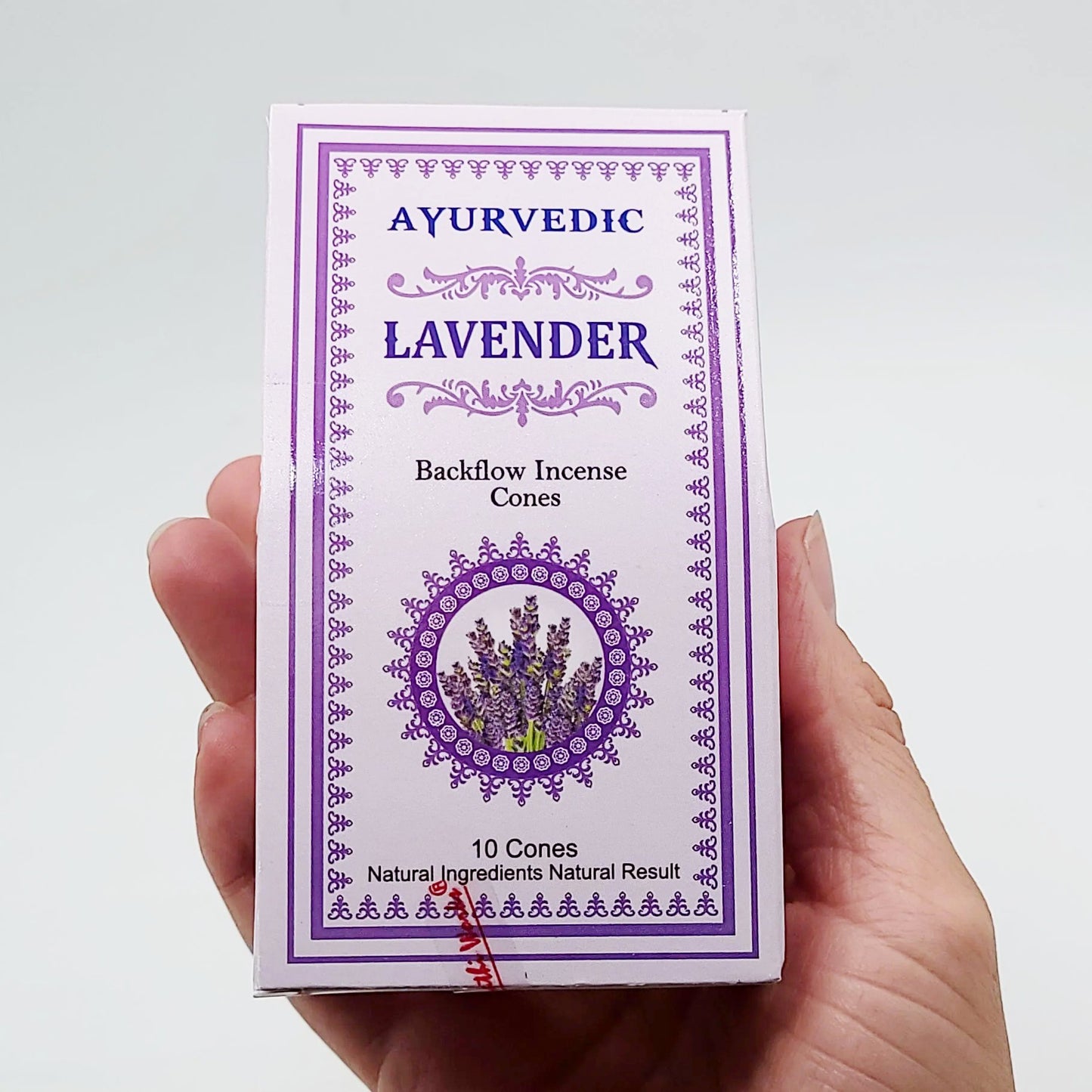 Ayurvedic Lavender Backflow Incense Cones 10 Pack - Elevated Metaphysical