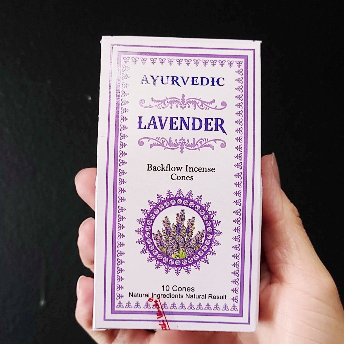 Ayurvedic Lavender Backflow Incense Cones 10 Pack - Elevated Metaphysical