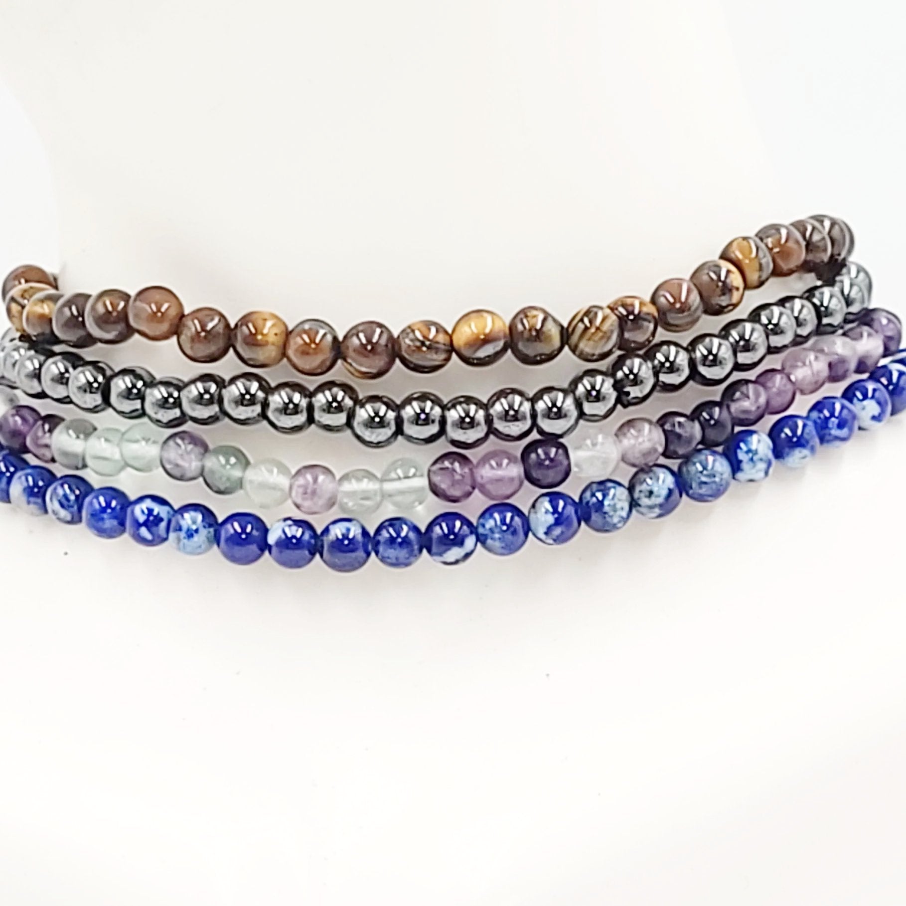 Worry About Yourself! - Focus Bracelet Set 4mm Bead Bracelet - Elevated Metaphysical