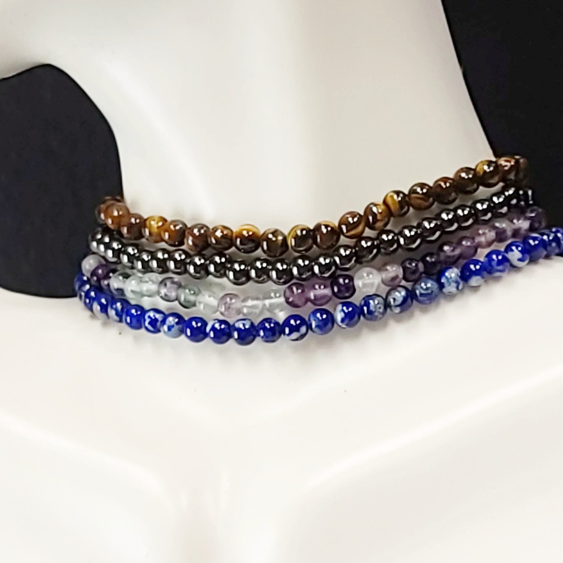 Worry About Yourself! - Focus Bracelet Set 4mm Bead Bracelet - Elevated Metaphysical