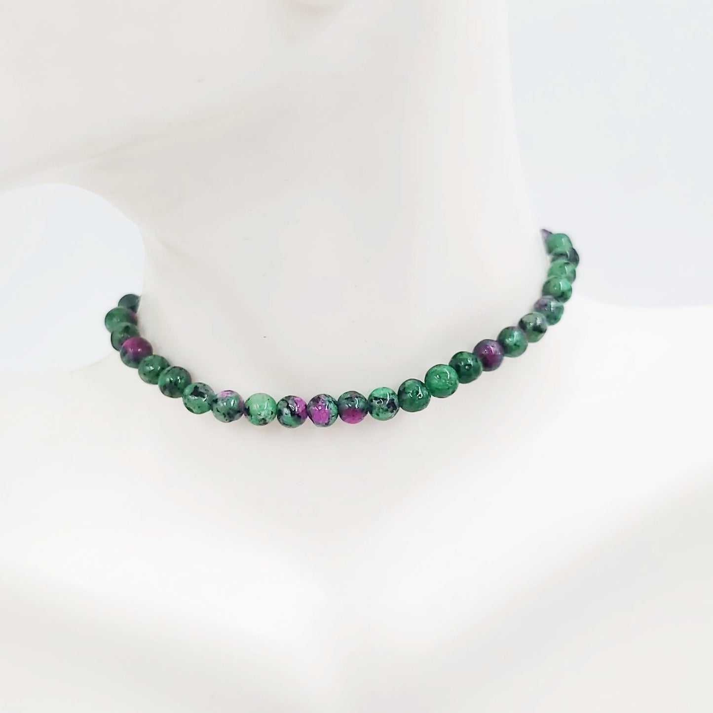 Ruby Zoisite Bead Bracelet 4mm - Elevated Metaphysical