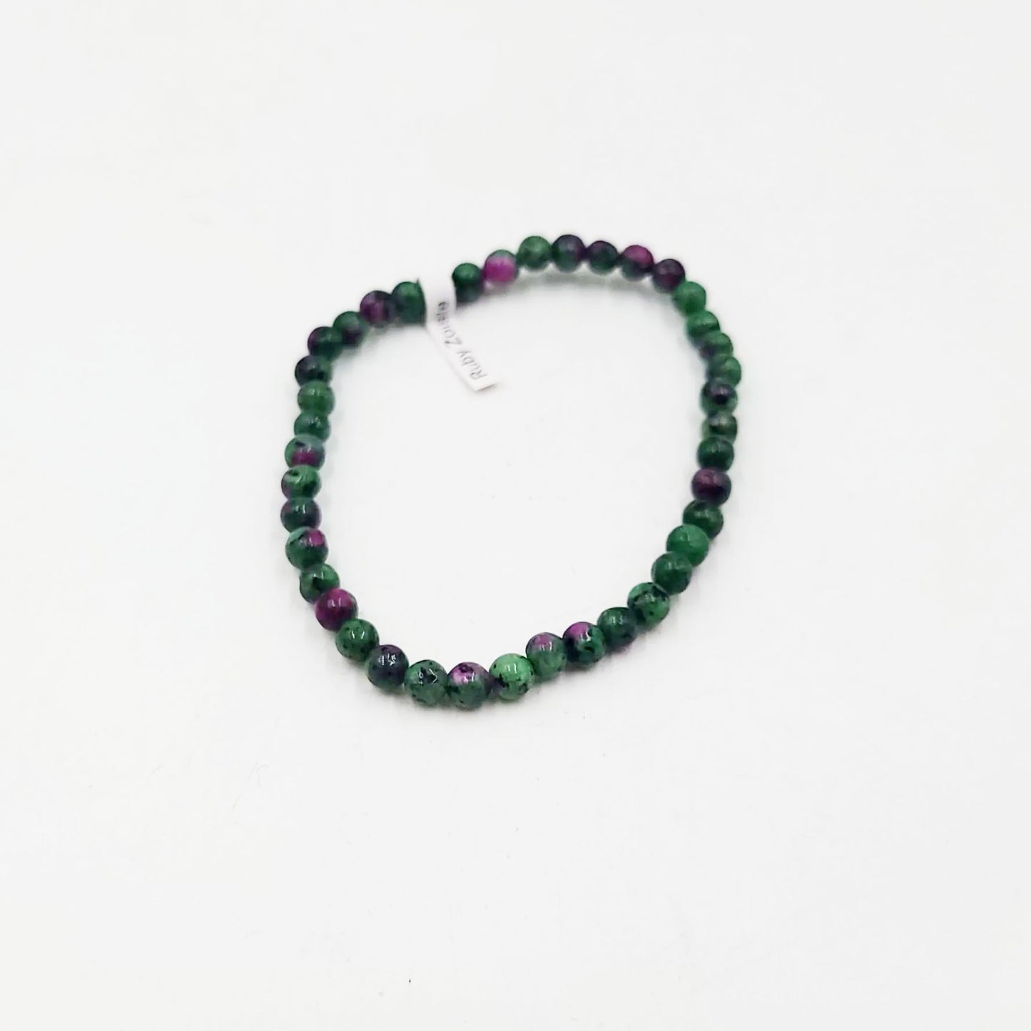 Ruby Zoisite Bead Bracelet 4mm - Elevated Metaphysical