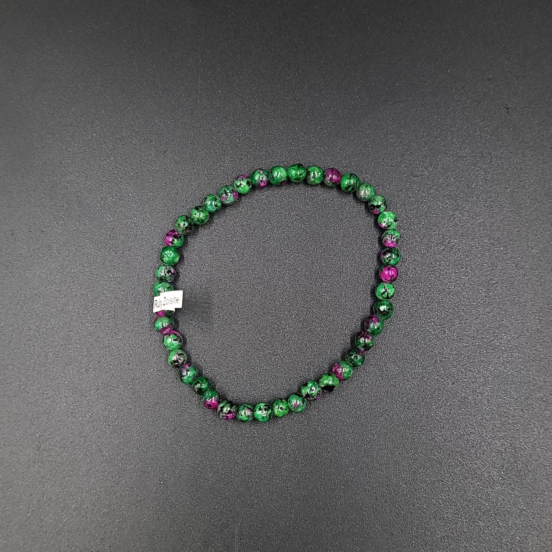 Ruby Zoisite Bead Bracelet 4mm - Elevated Metaphysical