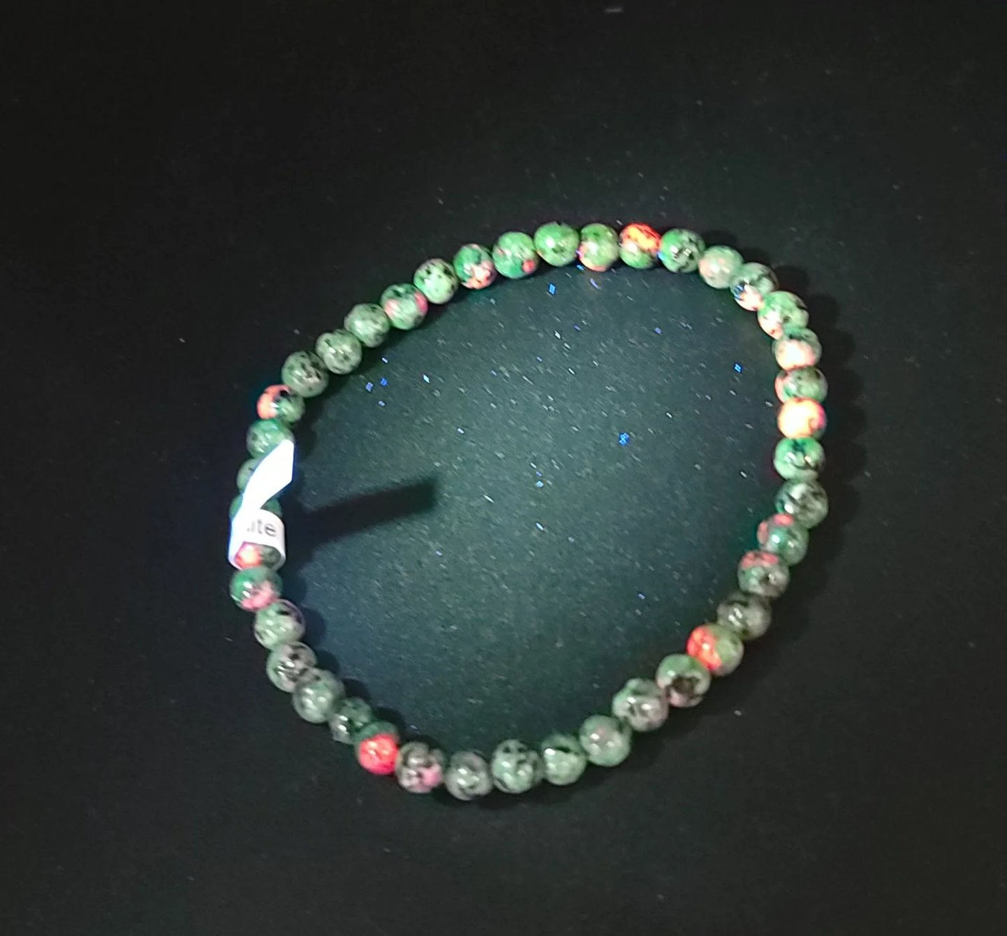Ruby Zoisite Bead Bracelet 4mm - Elevated Metaphysical