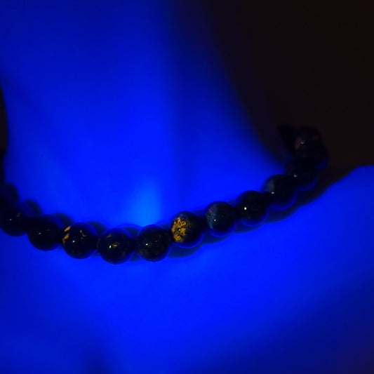 Lapis Lazuli Bead Bracelet 8mm