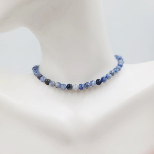 Sodalite Bead Bracelet 4mm