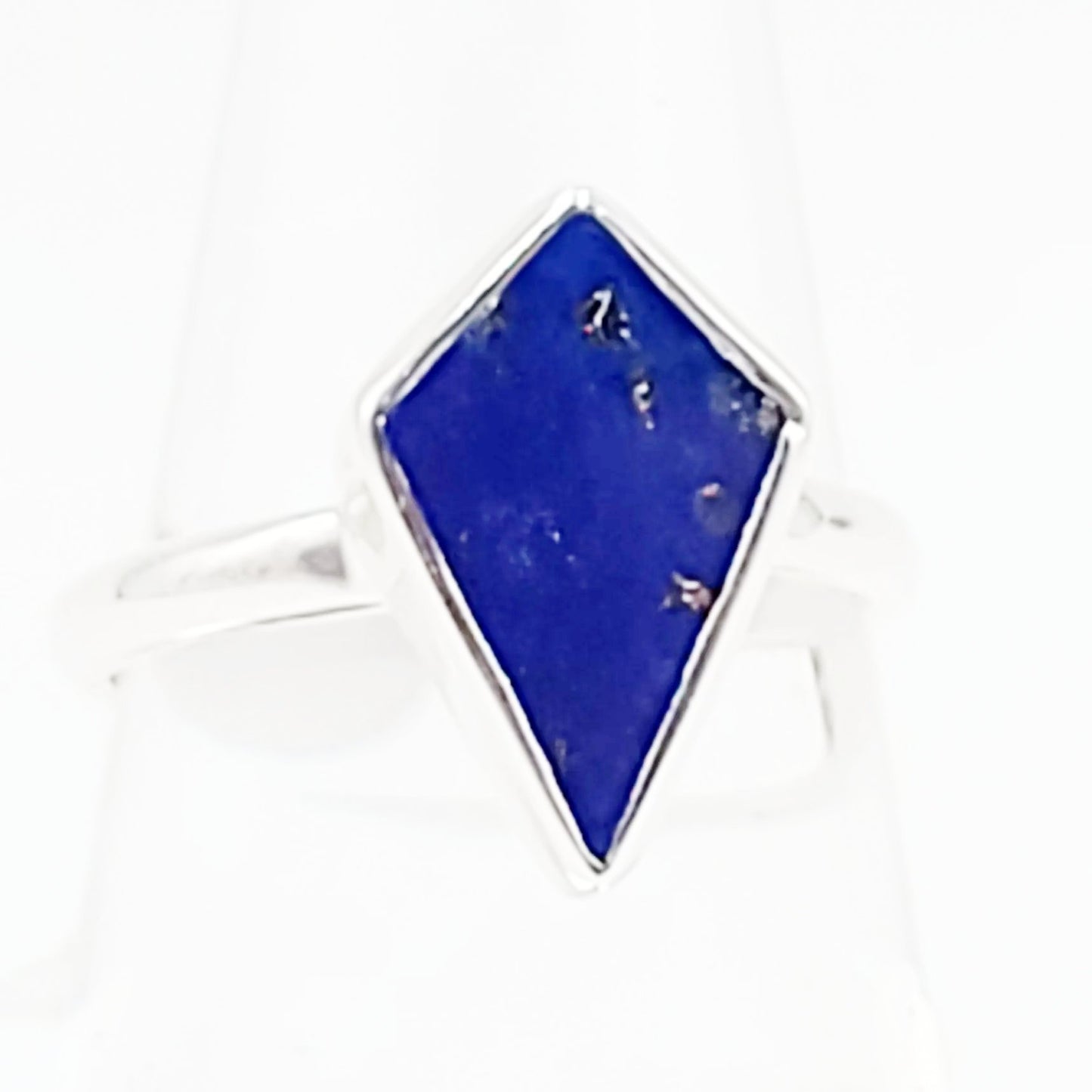Lapis Lazuli Shield Ring Sterling Silver Size 6