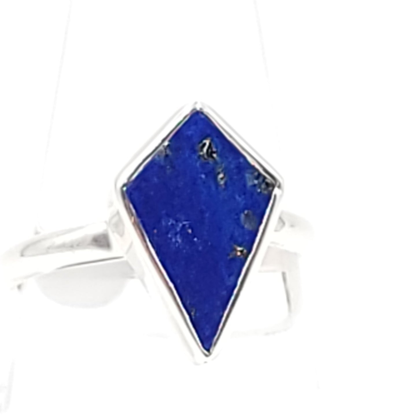 Lapis Lazuli Shield Ring Sterling Silver Size 6