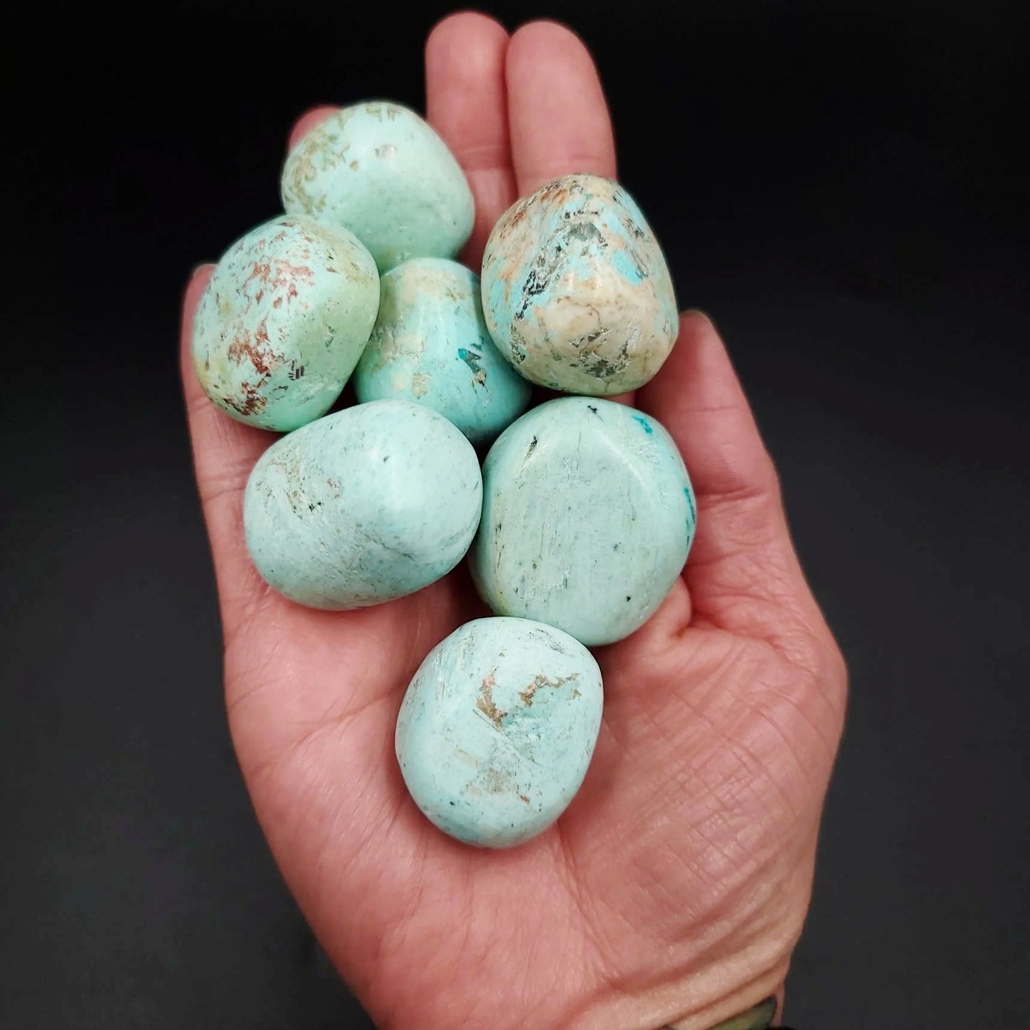 Turquoise Tumbled Stone HQ "Large" - Elevated Metaphysical