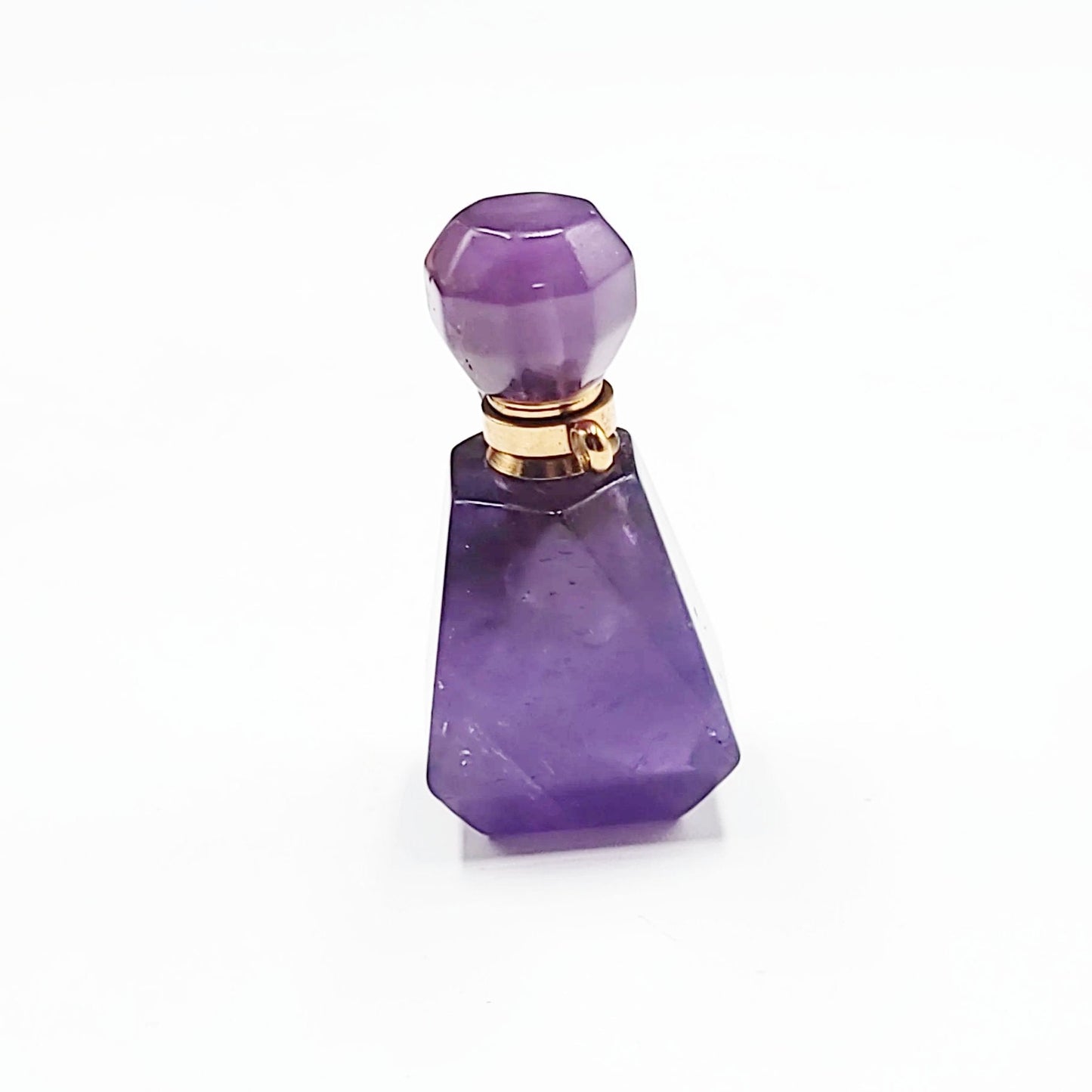Amethyst Bottle Pendant Sacred Geometry Holder Perfume Oils Incense Ashes