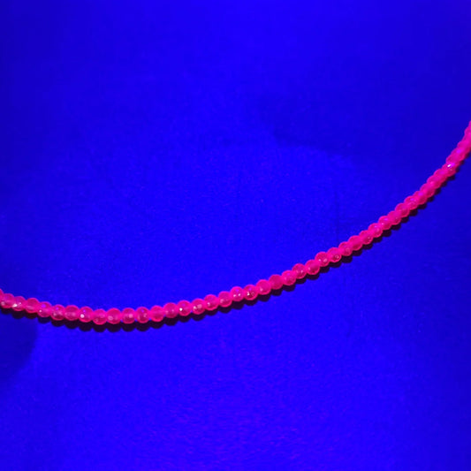 Ruby Necklace 2mm Bead Neck Chain