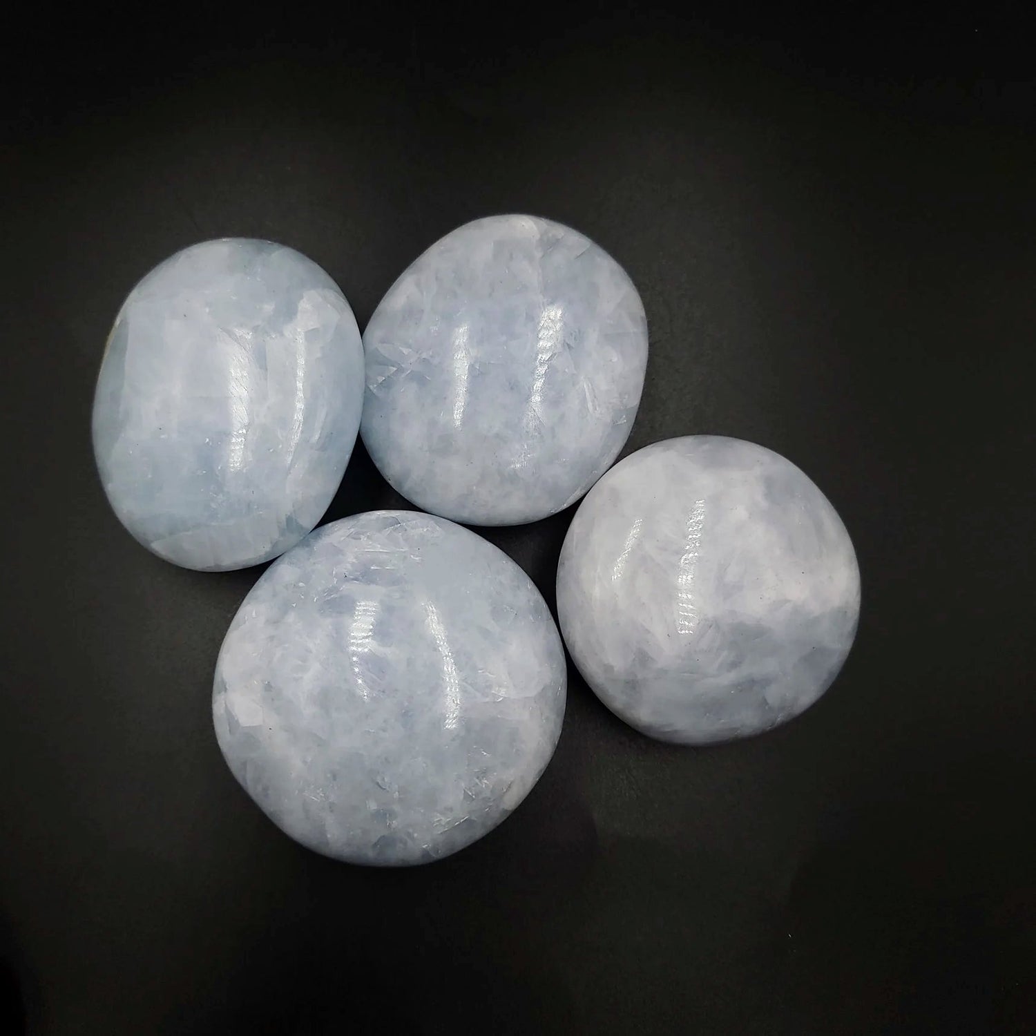 Celestite Palm Stone Gallet - Elevated Metaphysical