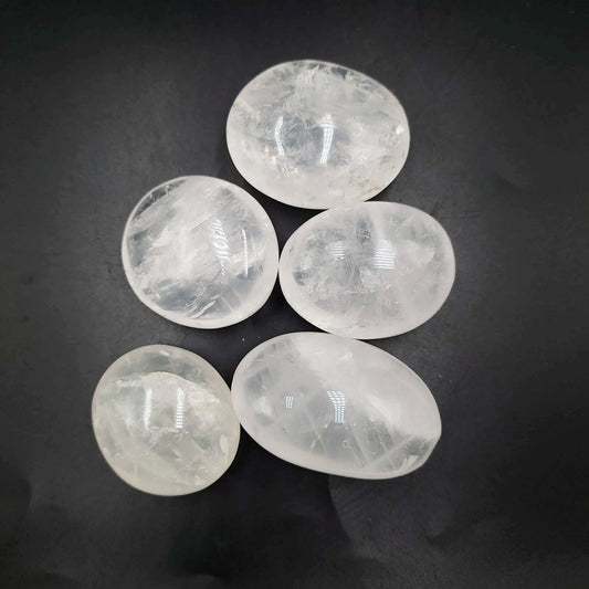 Clear Quartz Palm Stone Gallet - Elevated Metaphysical