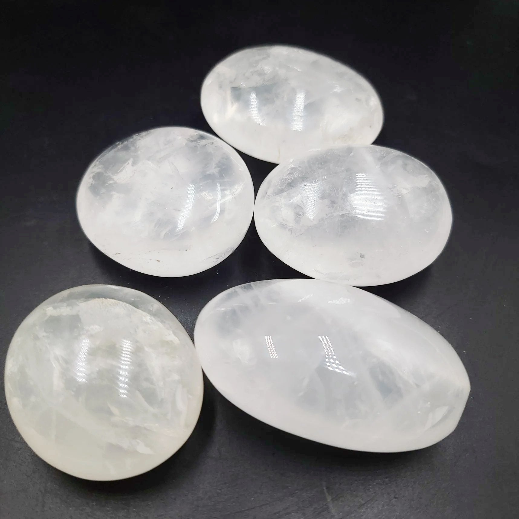 Clear Quartz Palm Stone Gallet - Elevated Metaphysical