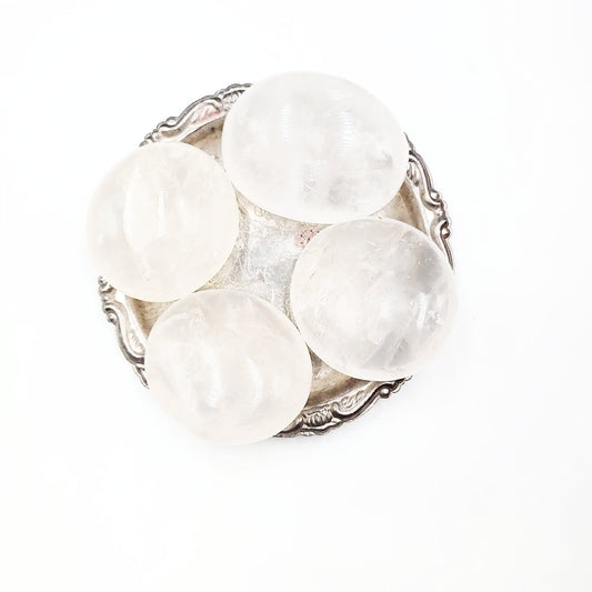 Clear Quartz Palm Stone Gallet - Elevated Metaphysical